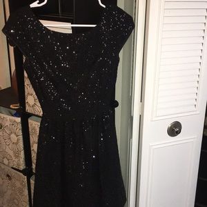 B Darlin black sequin dress